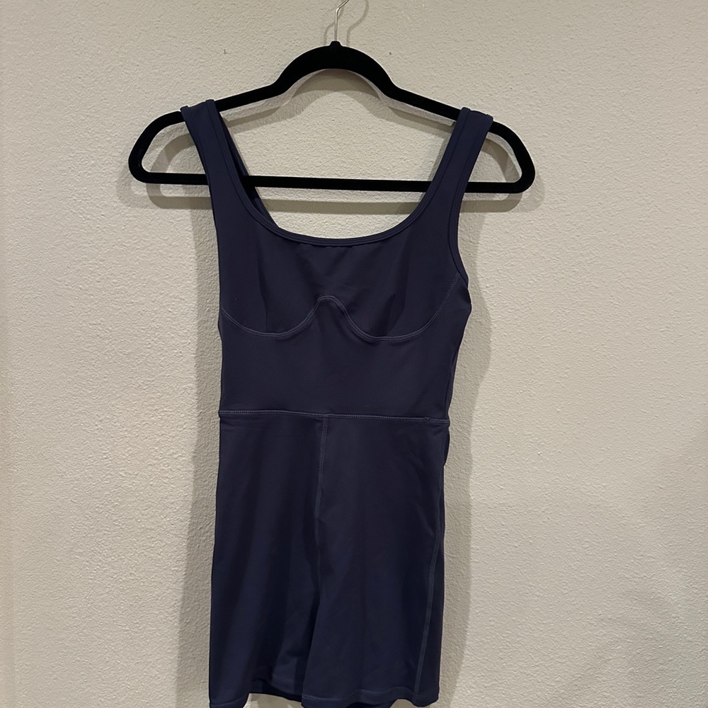 Navy Women's Athletic Shorts Jumpsuit
